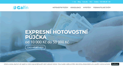 Desktop Screenshot of galfin.cz
